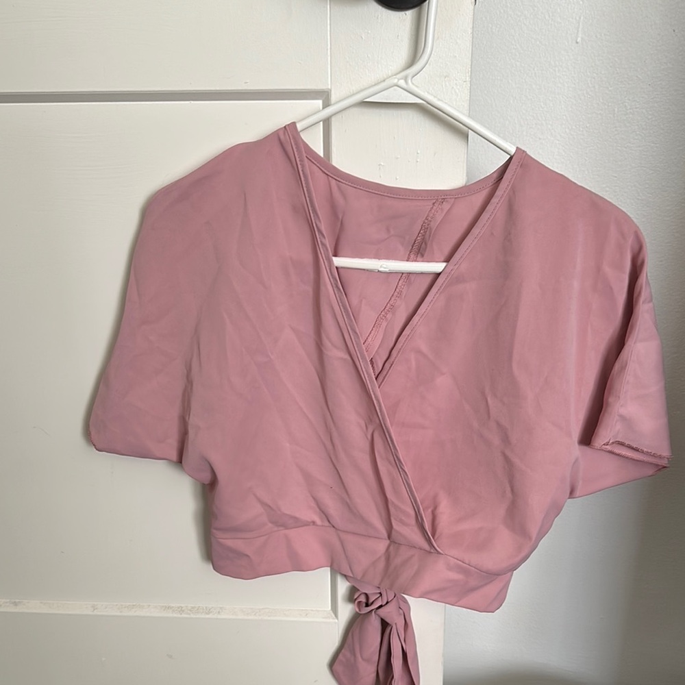 Pink Wrap Top